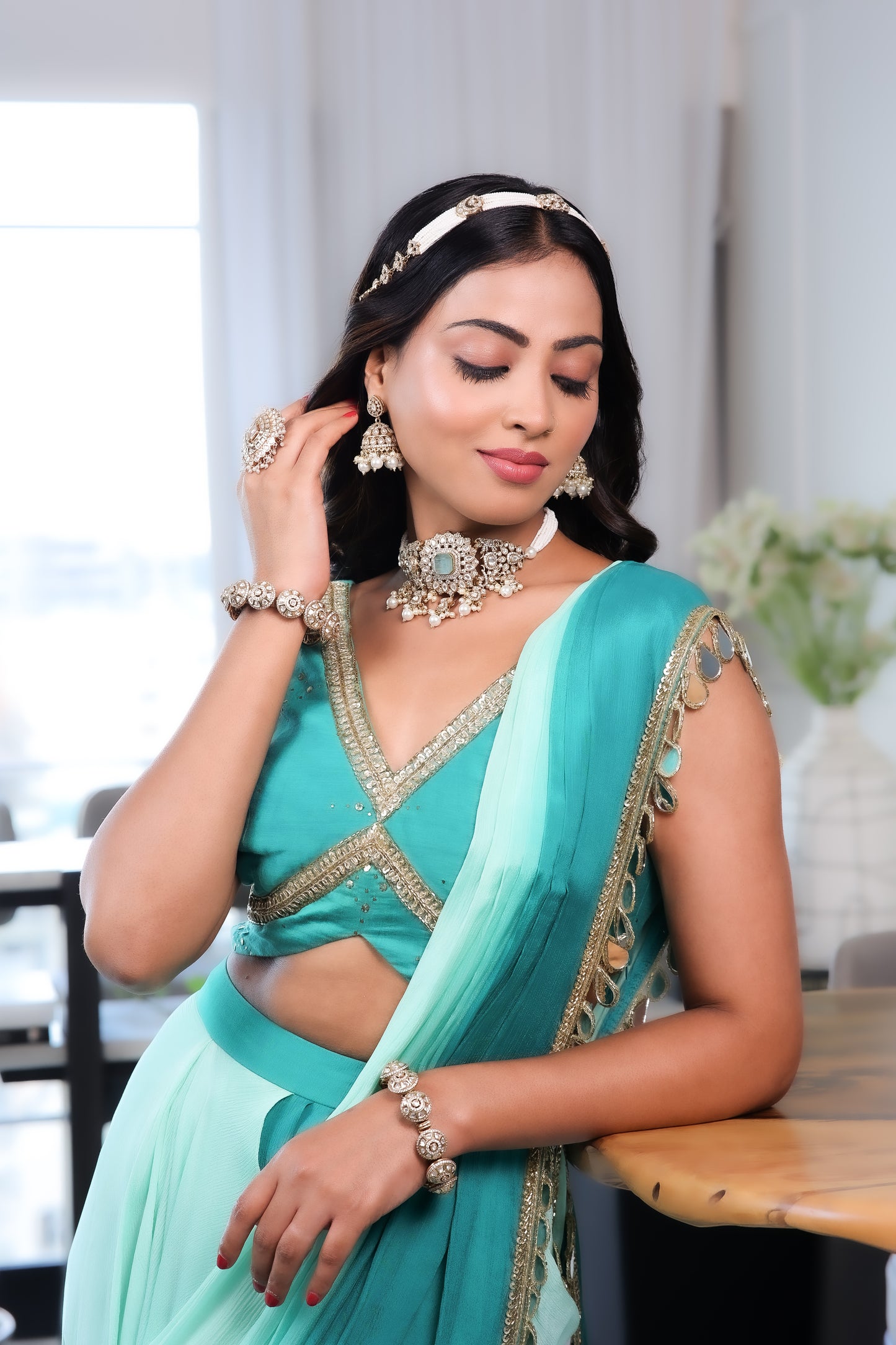 Aqua Mirror Glow Ensemble Set