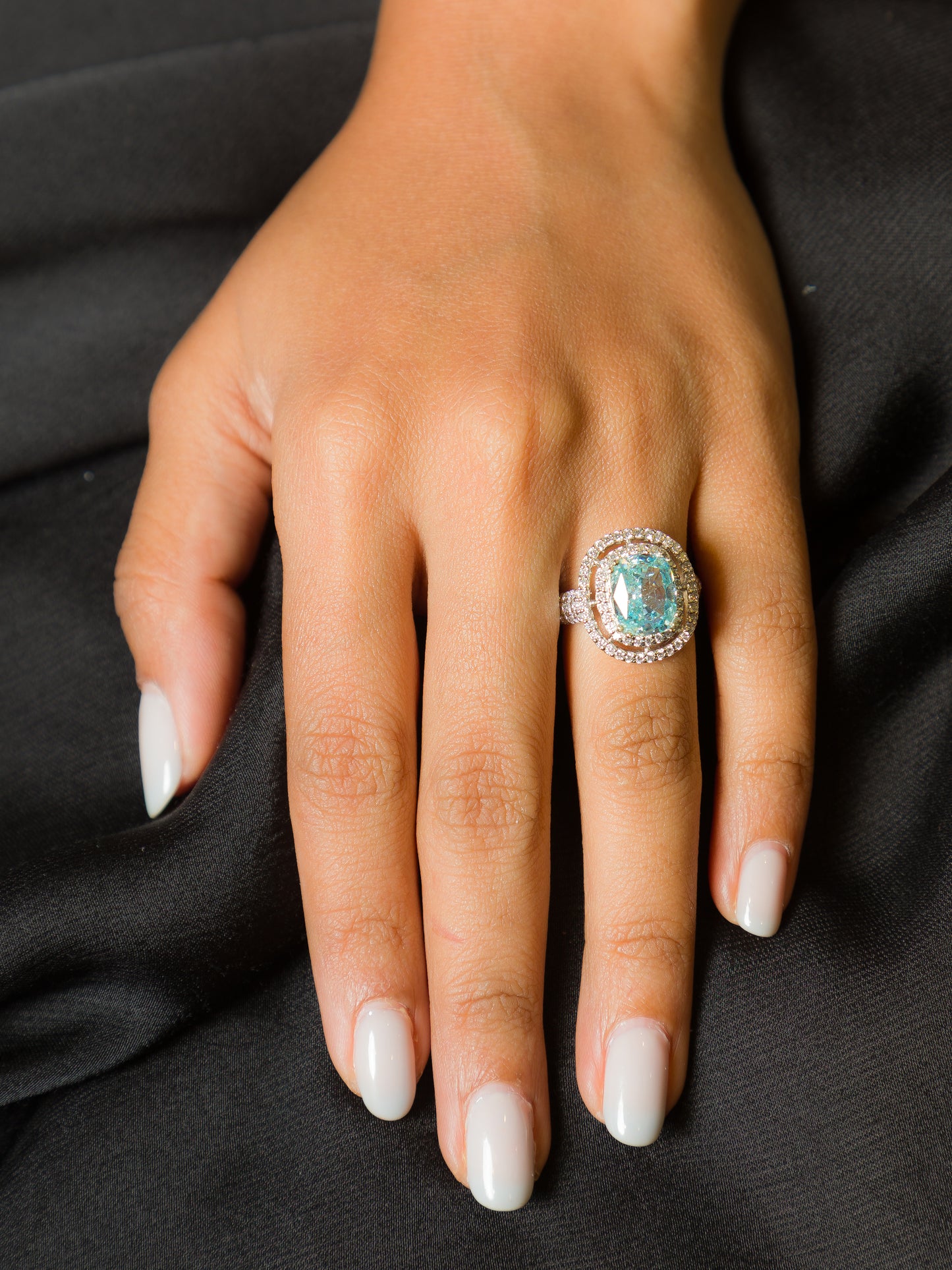 Aqua Aurora Ring