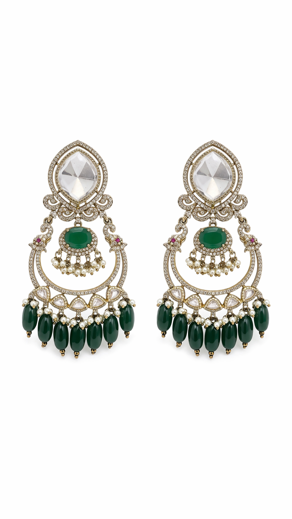 Ziva Mehr Chand Polki Earrings