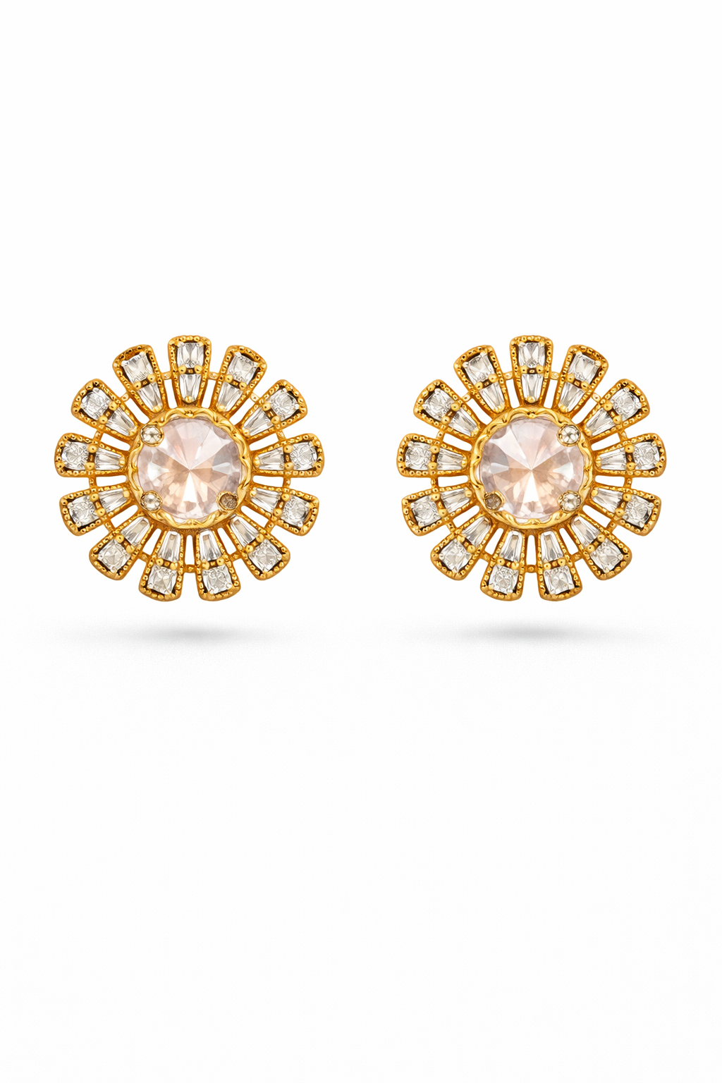 Raha Sunburst Halo Studs