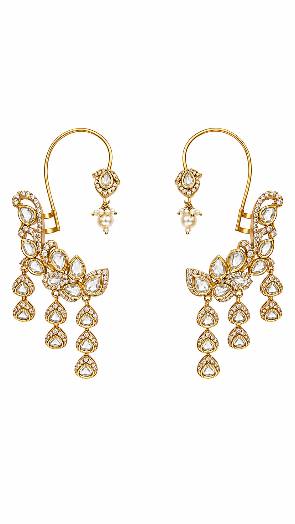 Noor Royale Kundan Ear Cuffs