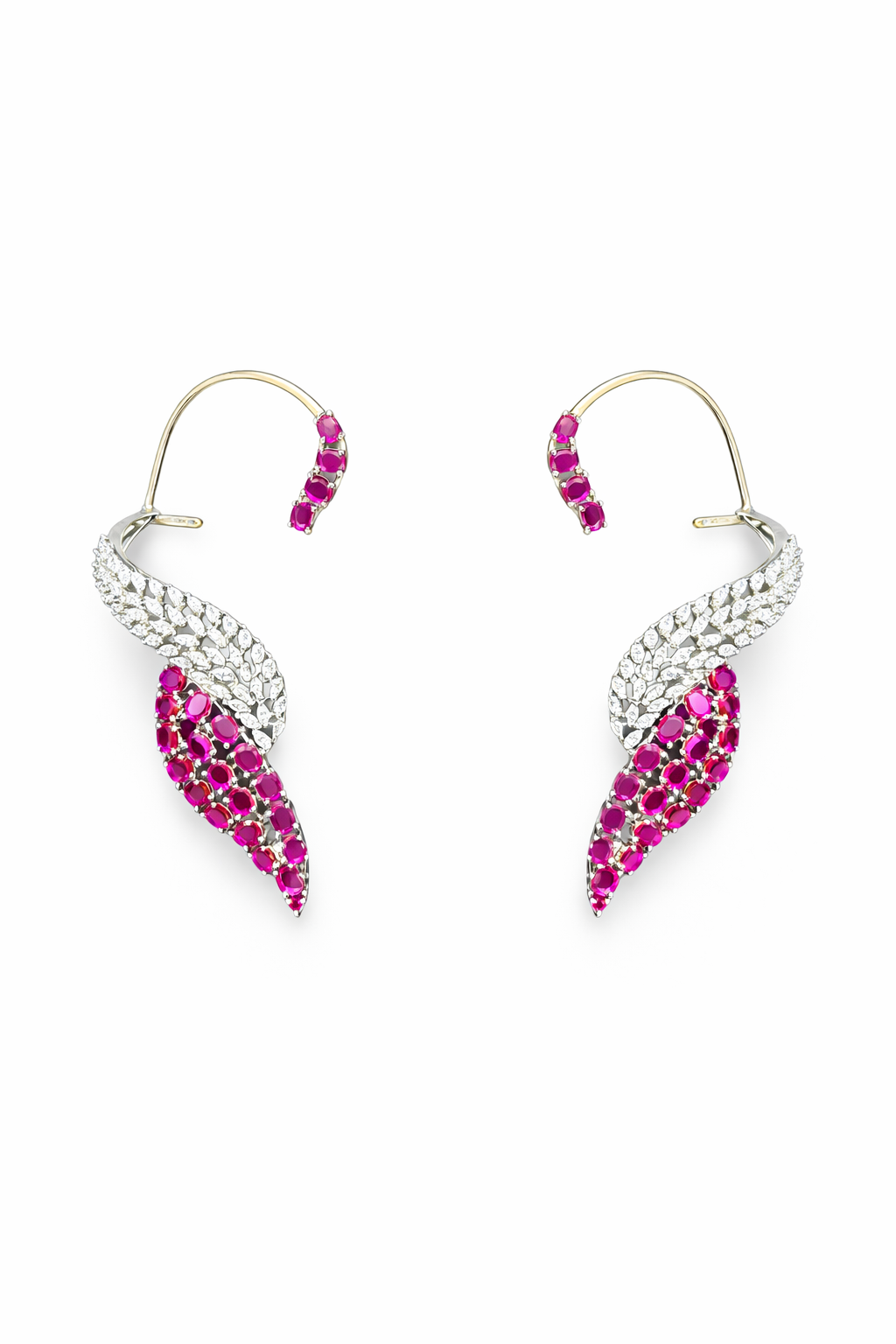 Arunya Fireleaf Diamond Ear Cuff