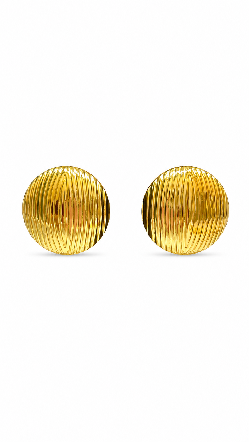 Aurelia Dome Luxe Stud Earrings