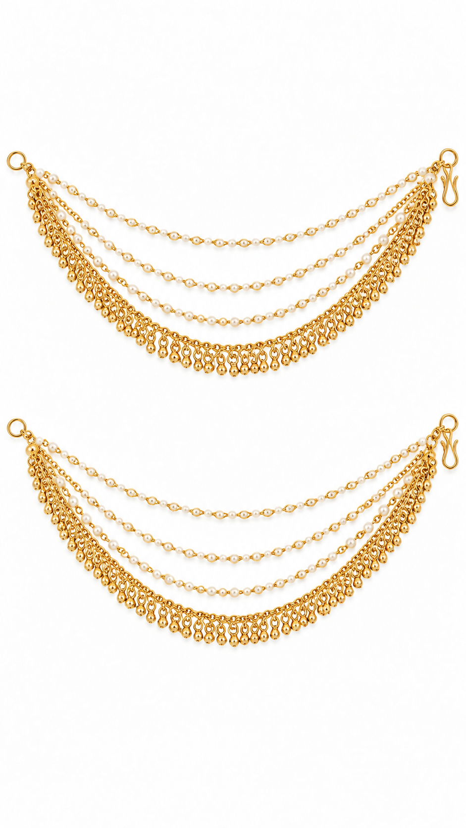 Meher Pearl Cascade Ear Chain