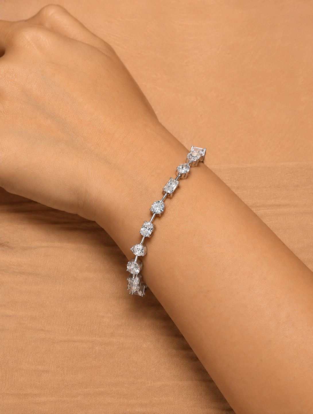 Astera Mixed-Cut Tennis Bracelet