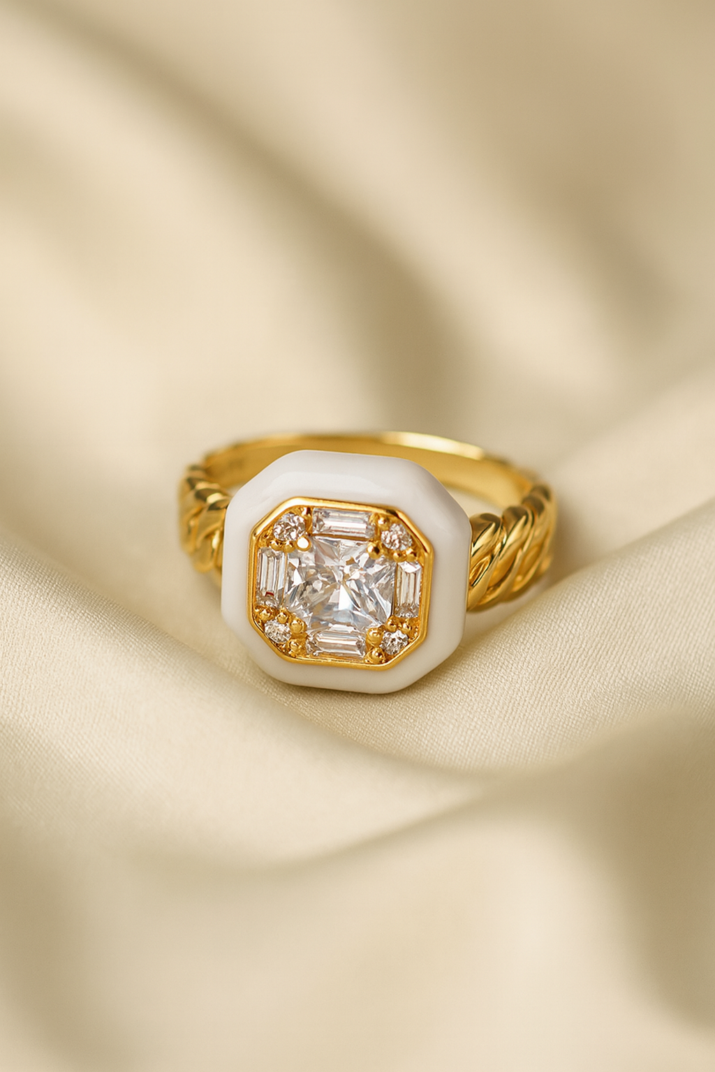 Ivory Luxe Solitaire Ring