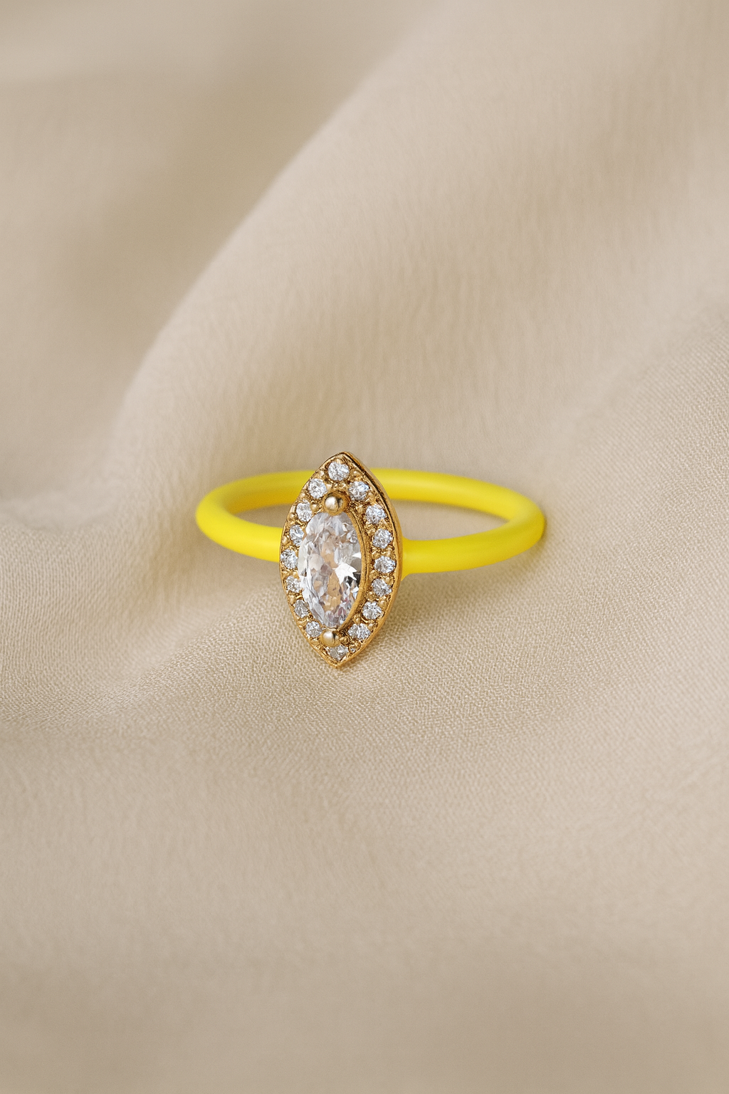 Sunbeam Marquise Ring