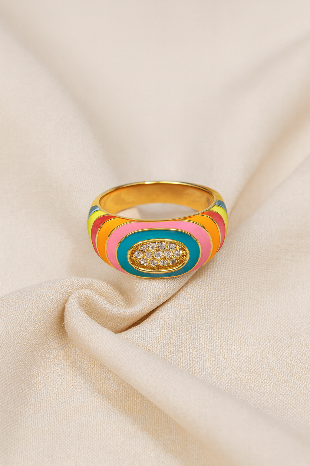 Candy Swirl Sparkle Ring