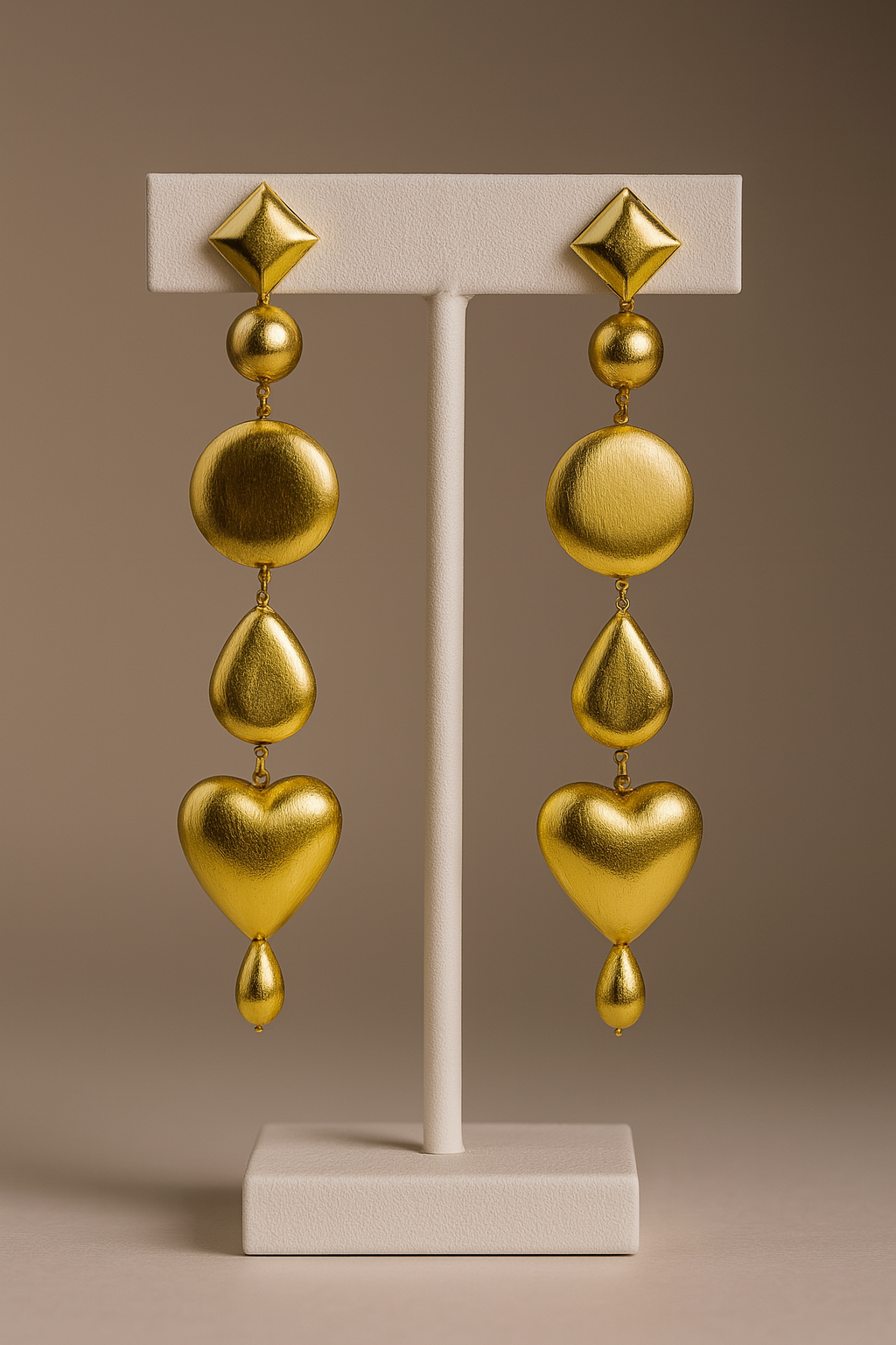 Golden Symphony Drop Earrings