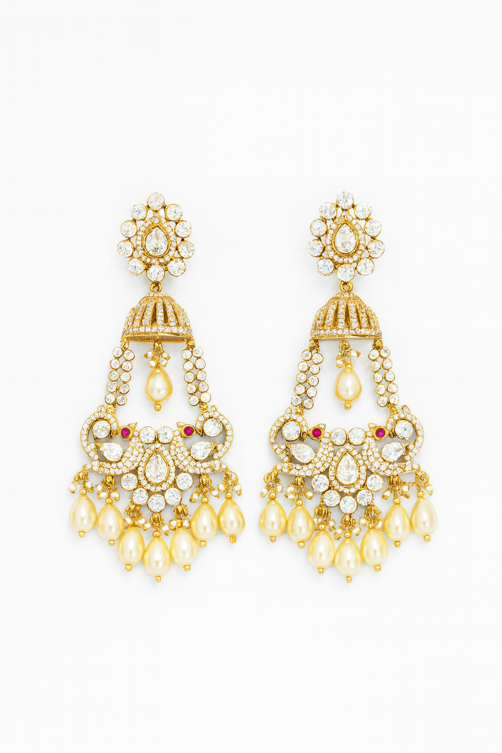 Regal Pearl Kundan Chandbali