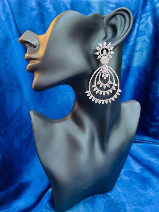 Crystal Reflection Long Danglers