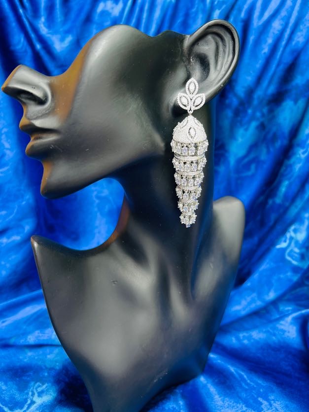 Crystal Whisper Long Danglers