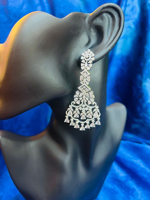 Diamond Embrace Long Danglers