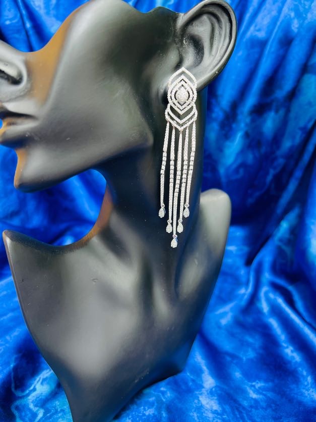 Diamond Whisper Long Danglers