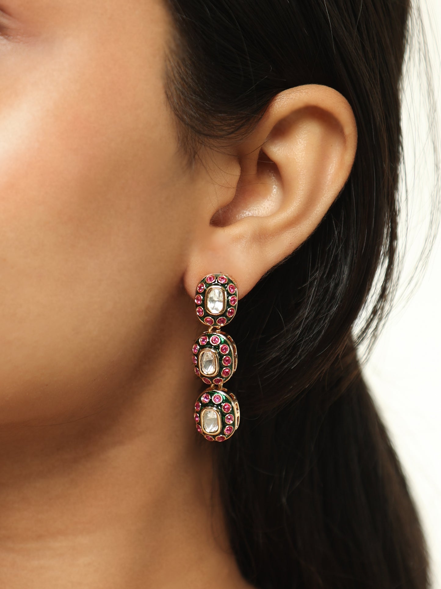 Meher Ruby Polki Necklace Set