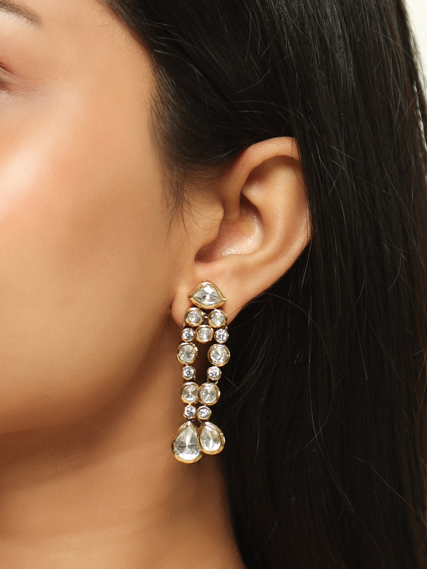 Triveni Layered Polki Necklace Set