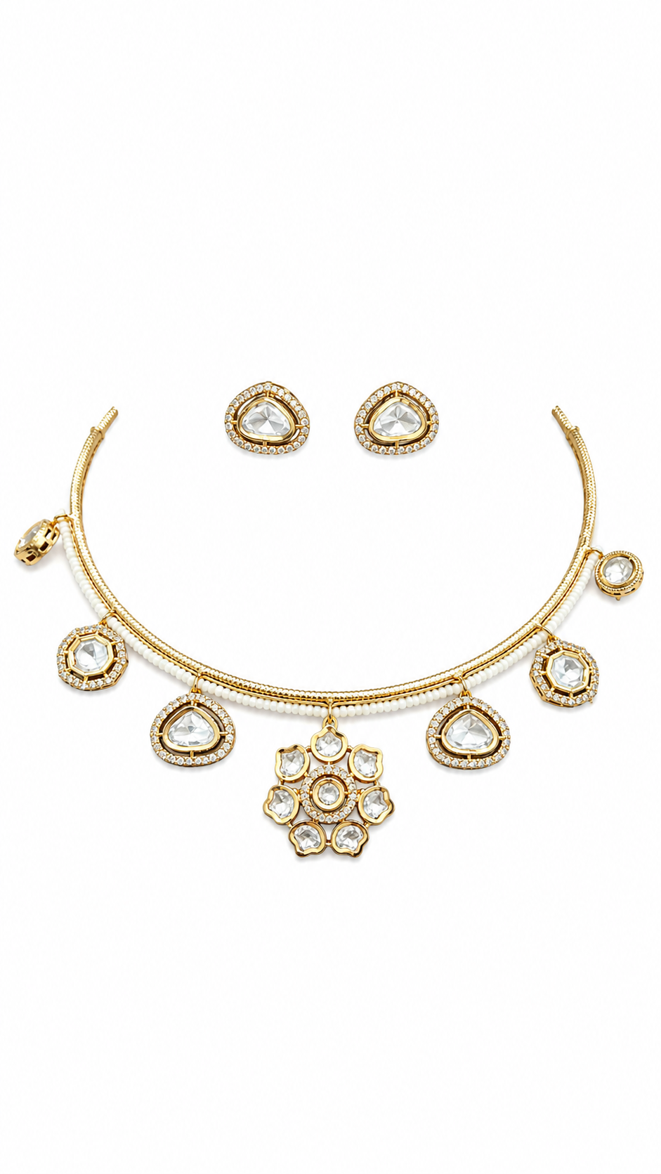 Royal Kundan Charm Choker Set