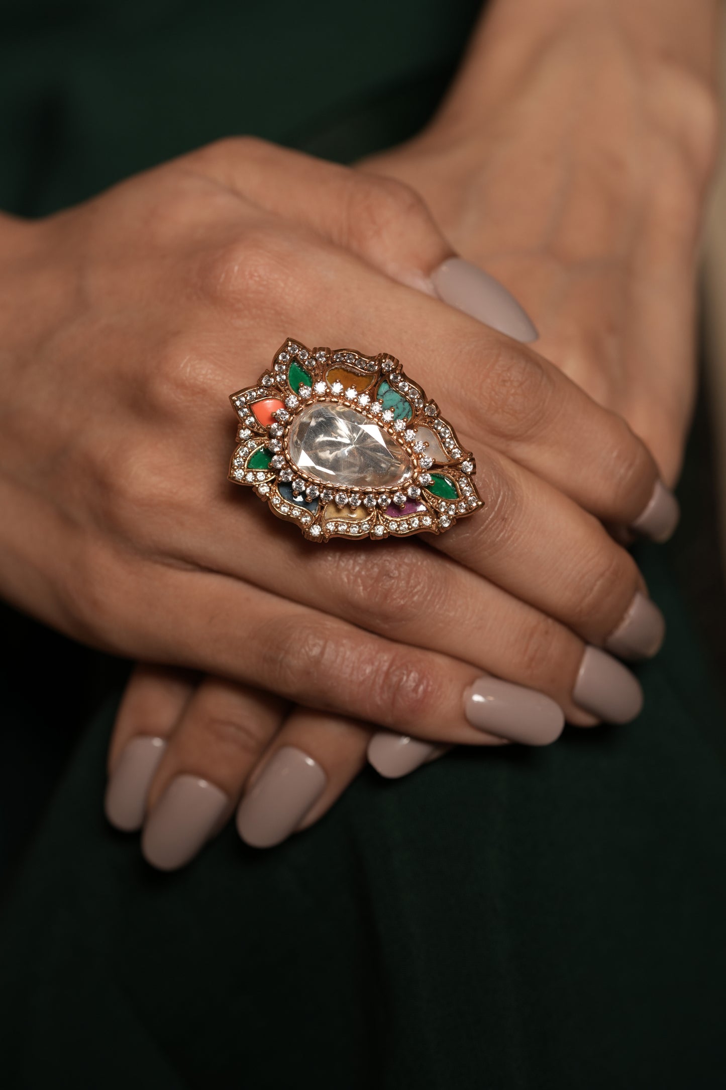 Nandani Kundan Ring