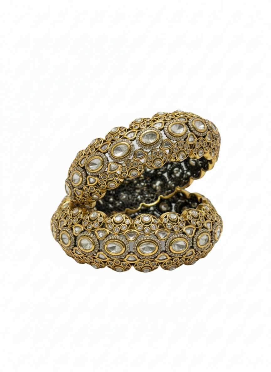 Regal Kundan Dome Bangles