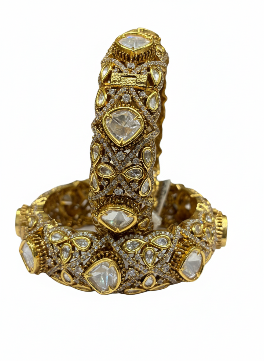 Maharani Polki Royale Bangles
