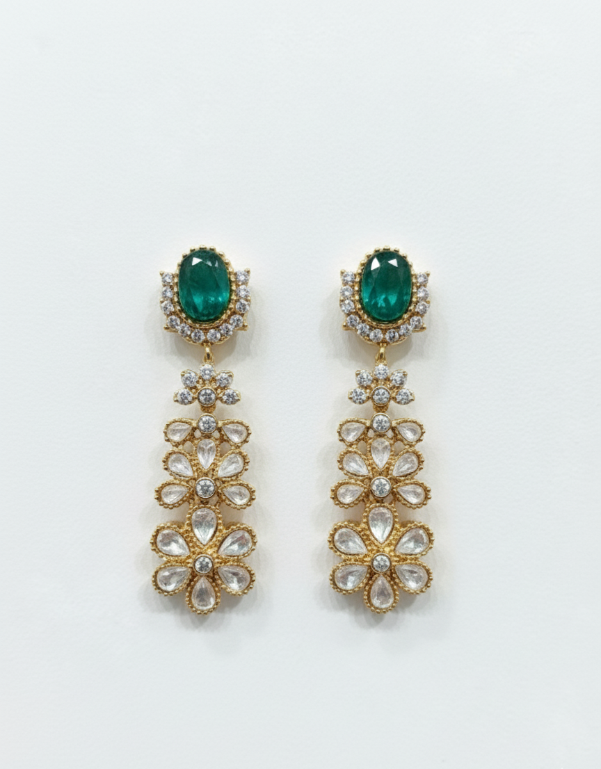 Verdant Grace Drop Earrings