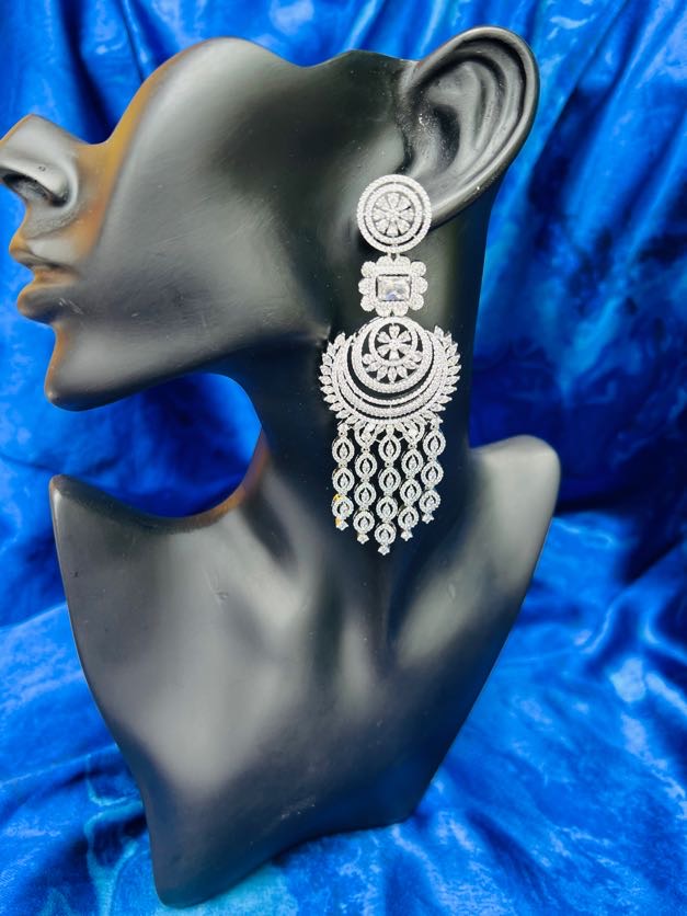 Glistening Aura Long Danglers