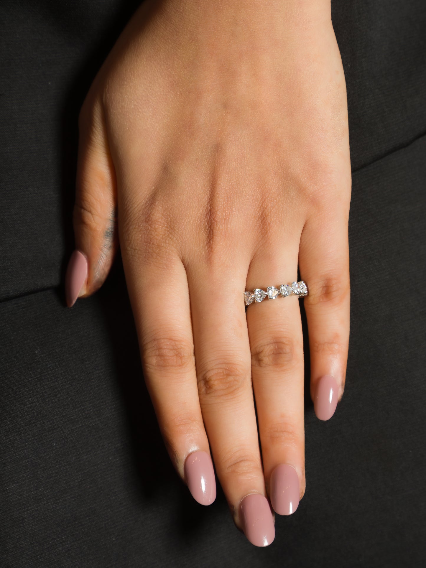 Heartbeat Solitaire Ring