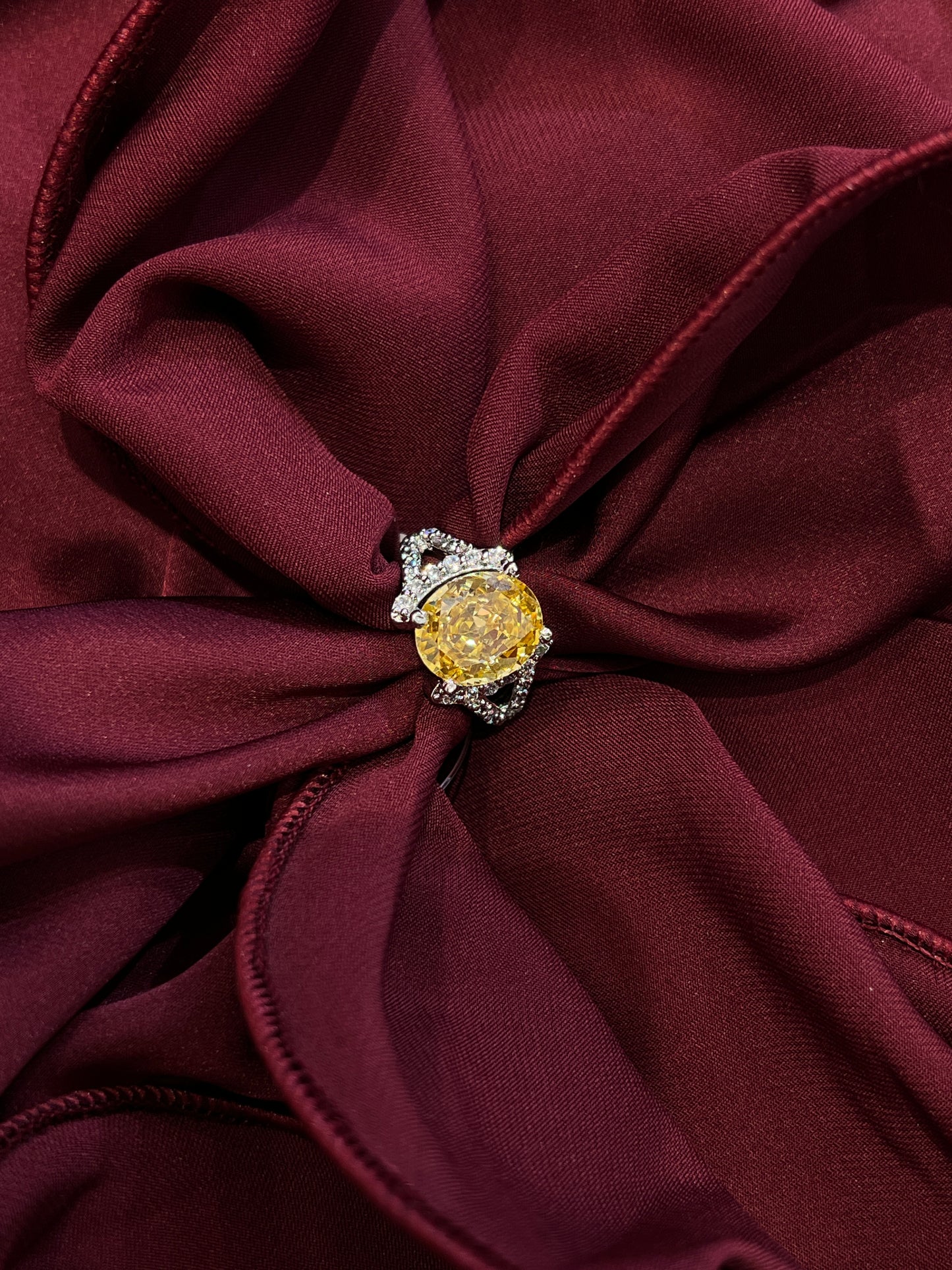Golden Dahlia Ring