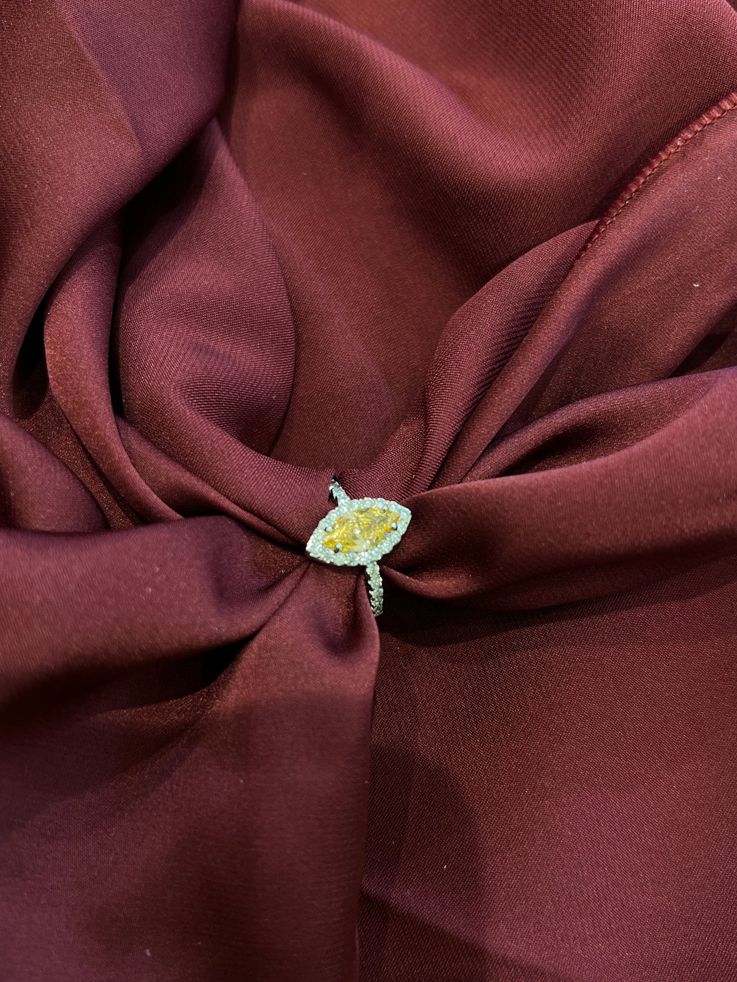 Amber Marquise Ring