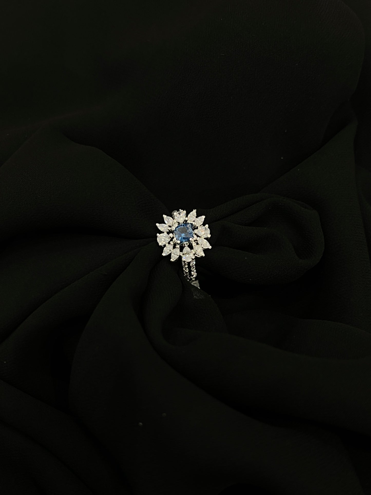 Blue Blossom Ring