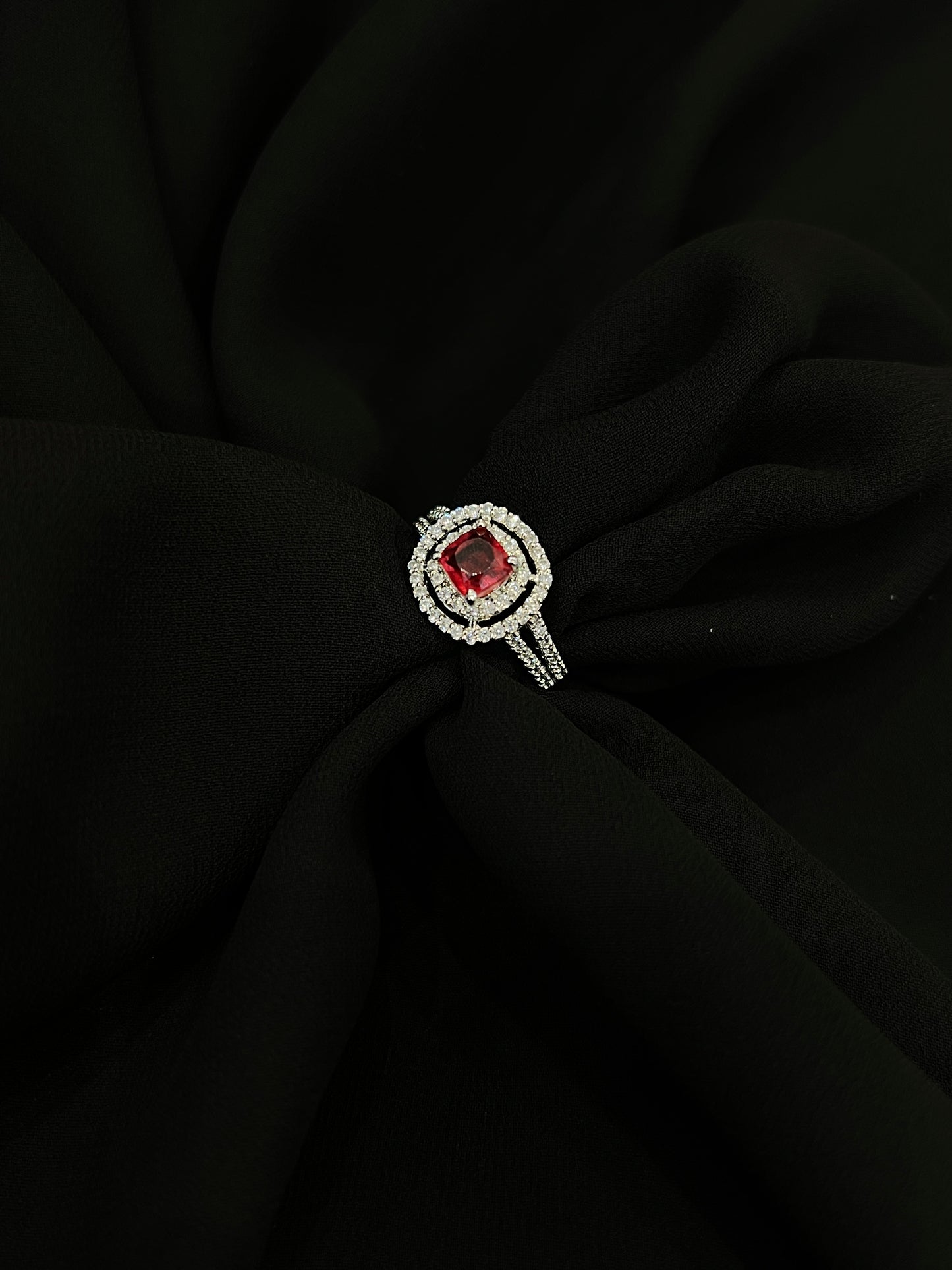 Ruby Dusk Bloom Ring