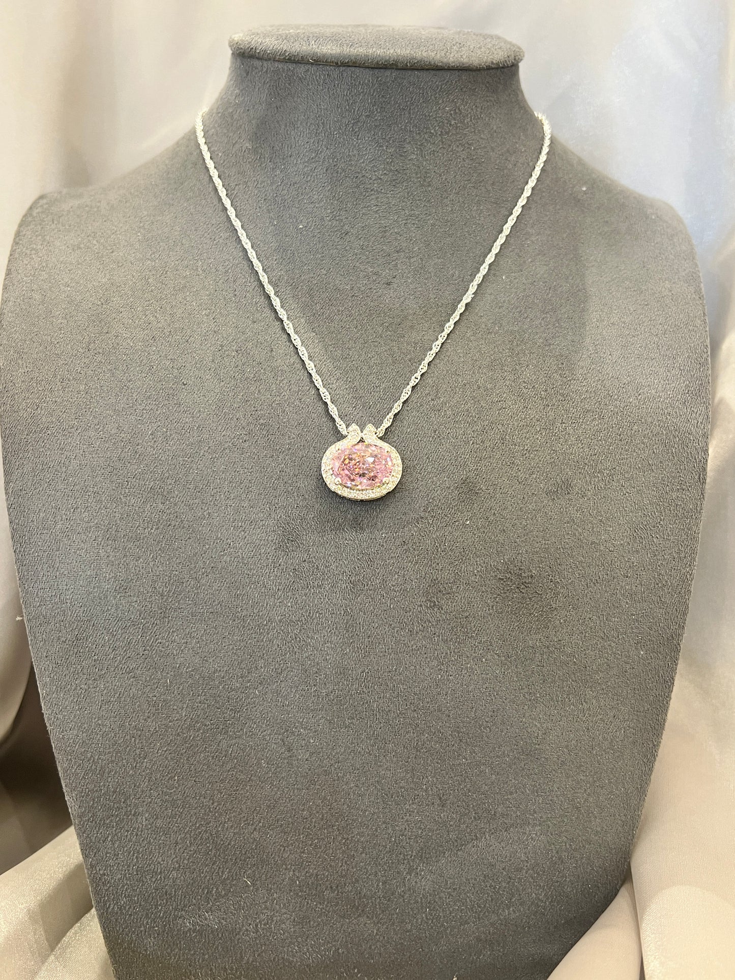 Rose Mirage Silver Pendant