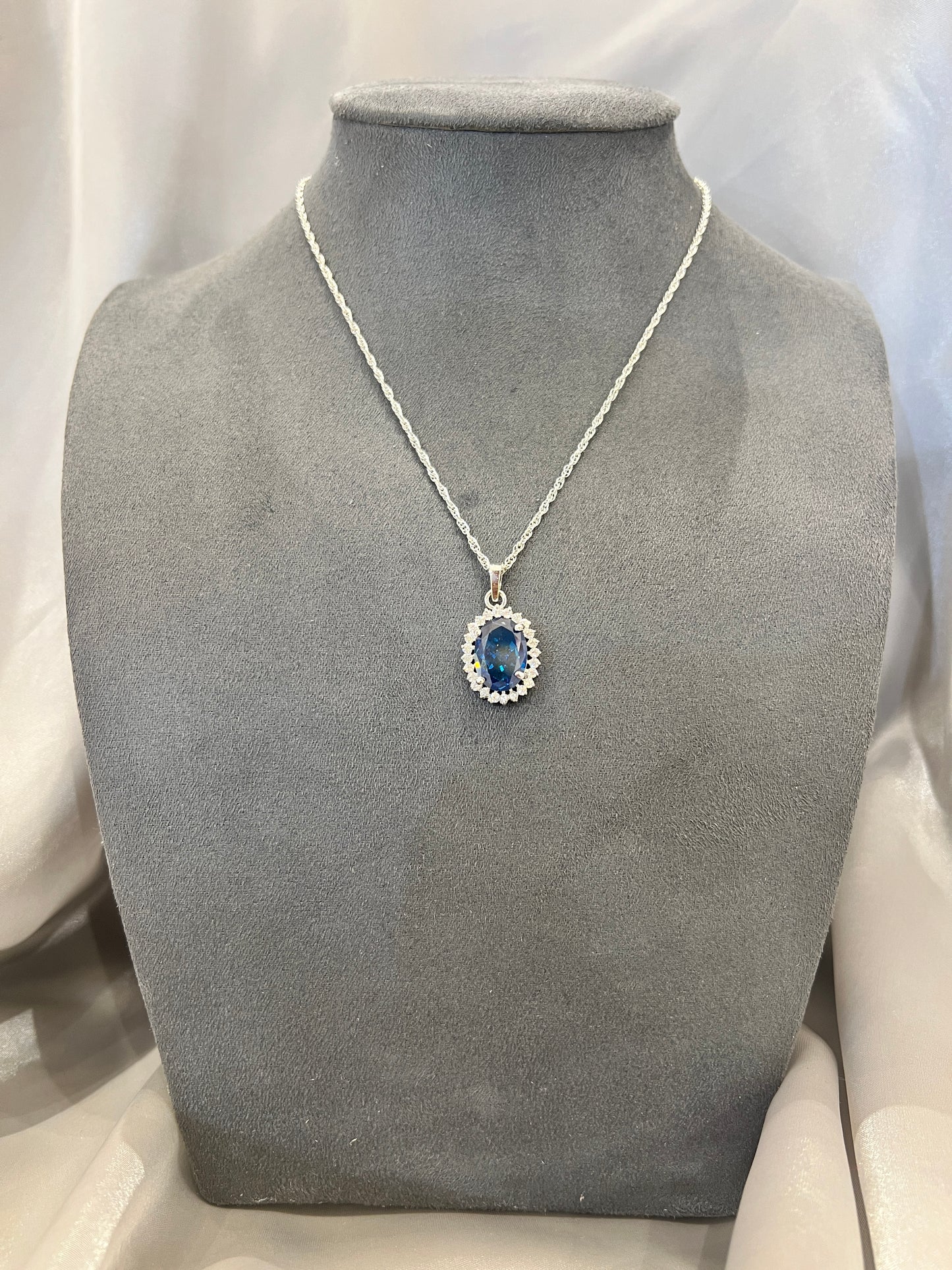 Princess Blue Drop Pendent