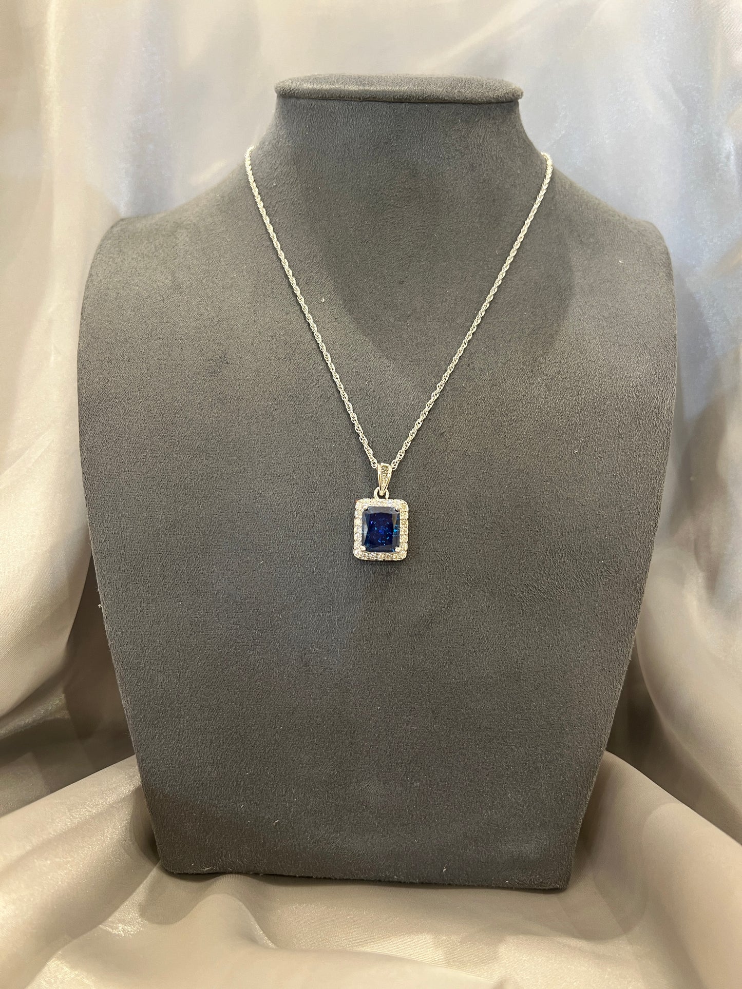 Azure Heartstone Pendant