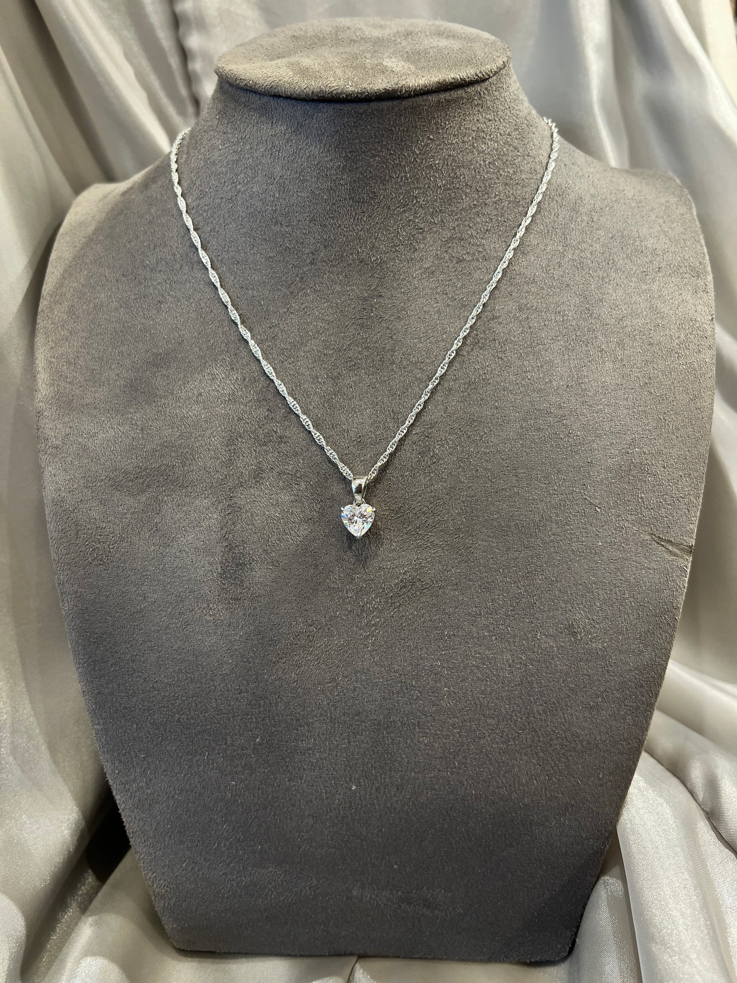 Lustre Dew Diamond Pendant