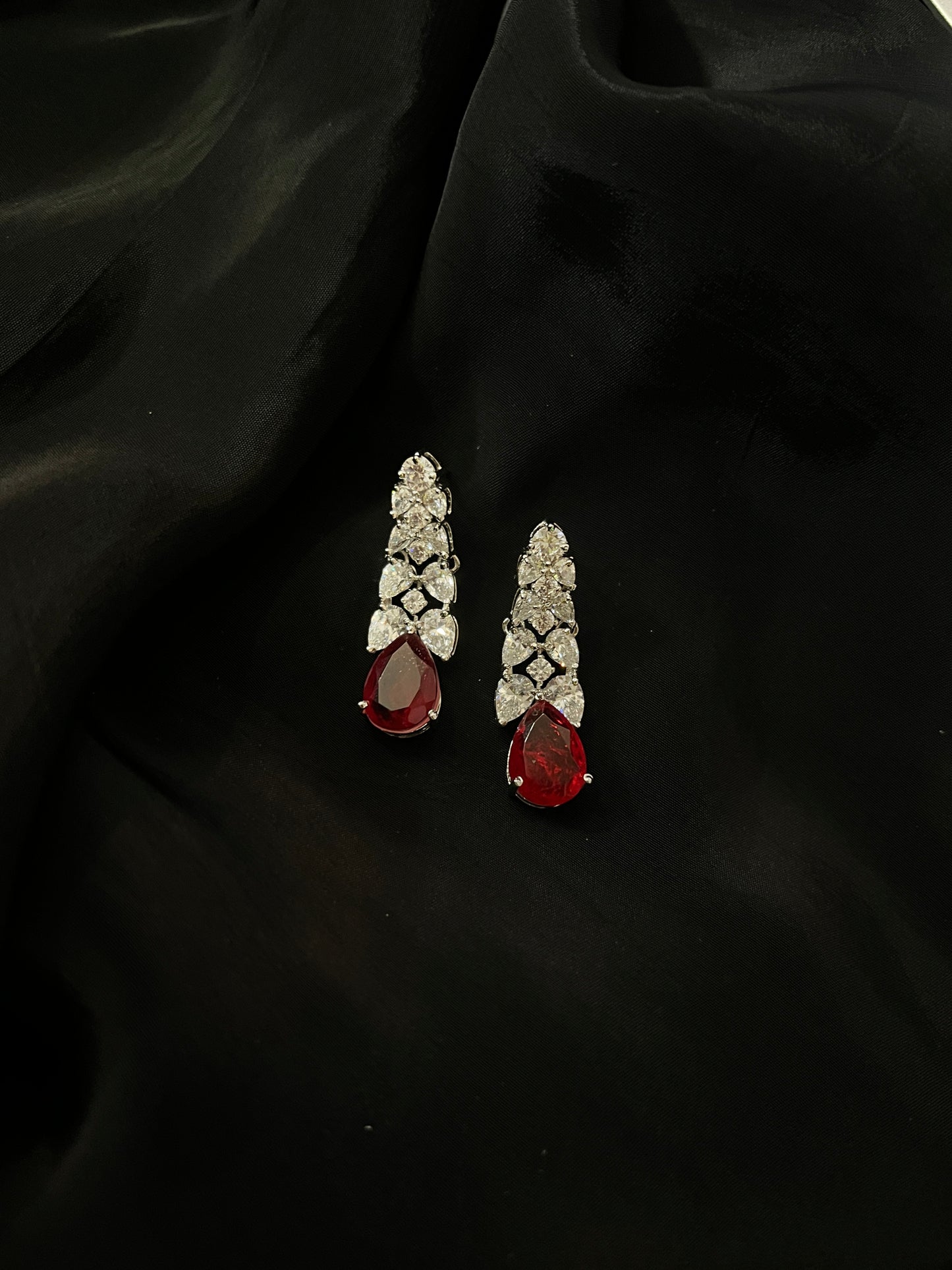 Ruby Cascade Earrings
