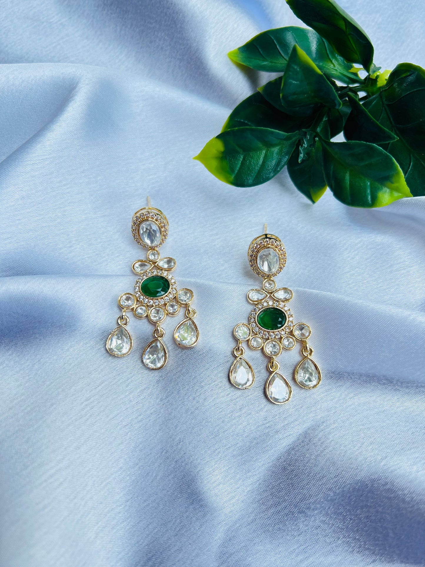 Gauri Green Earrings