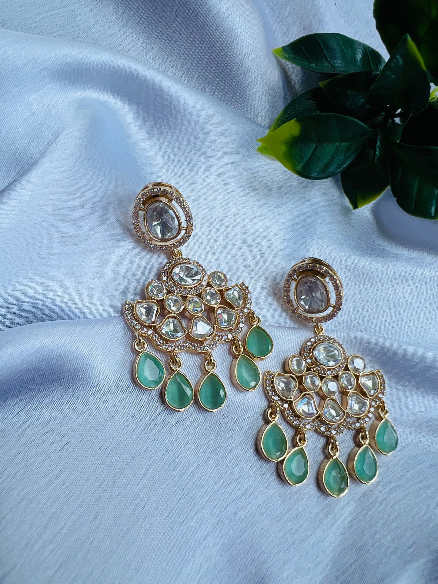 Aabha Mint Earrings