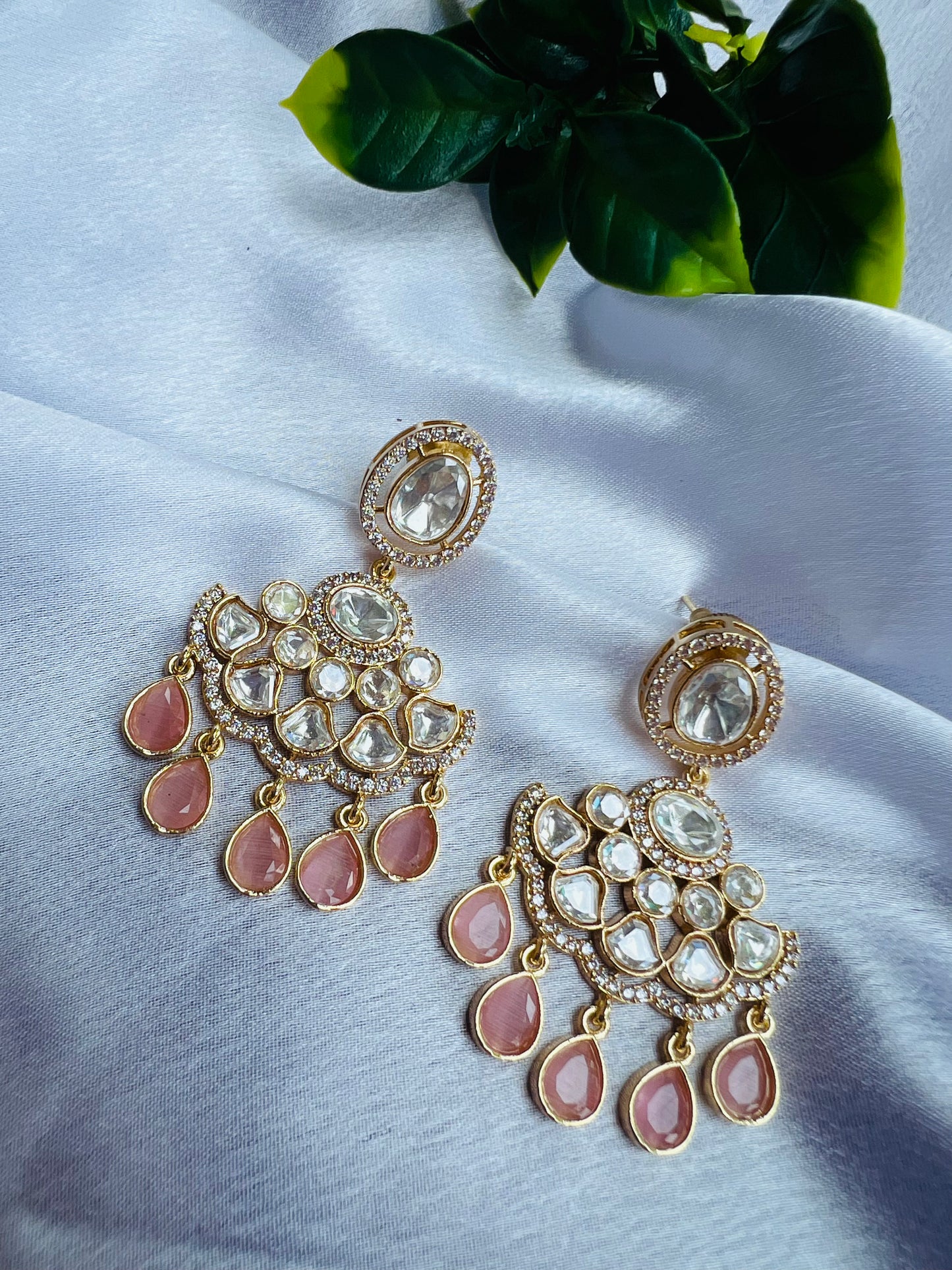 Aabha Pink Earrings