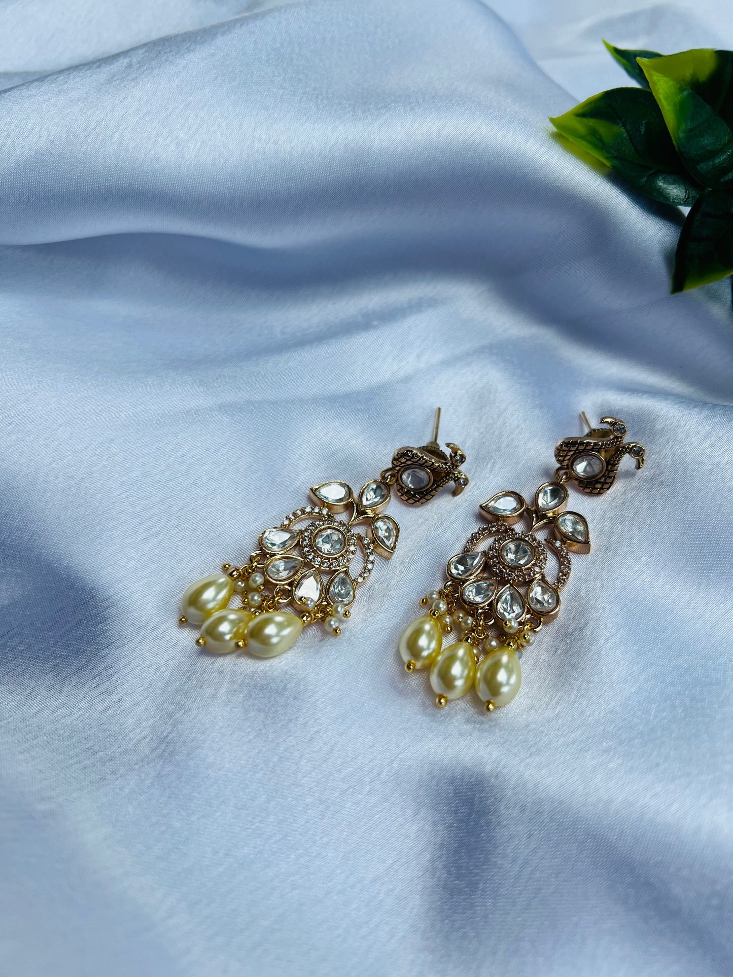 Jeevika Beige Earrings