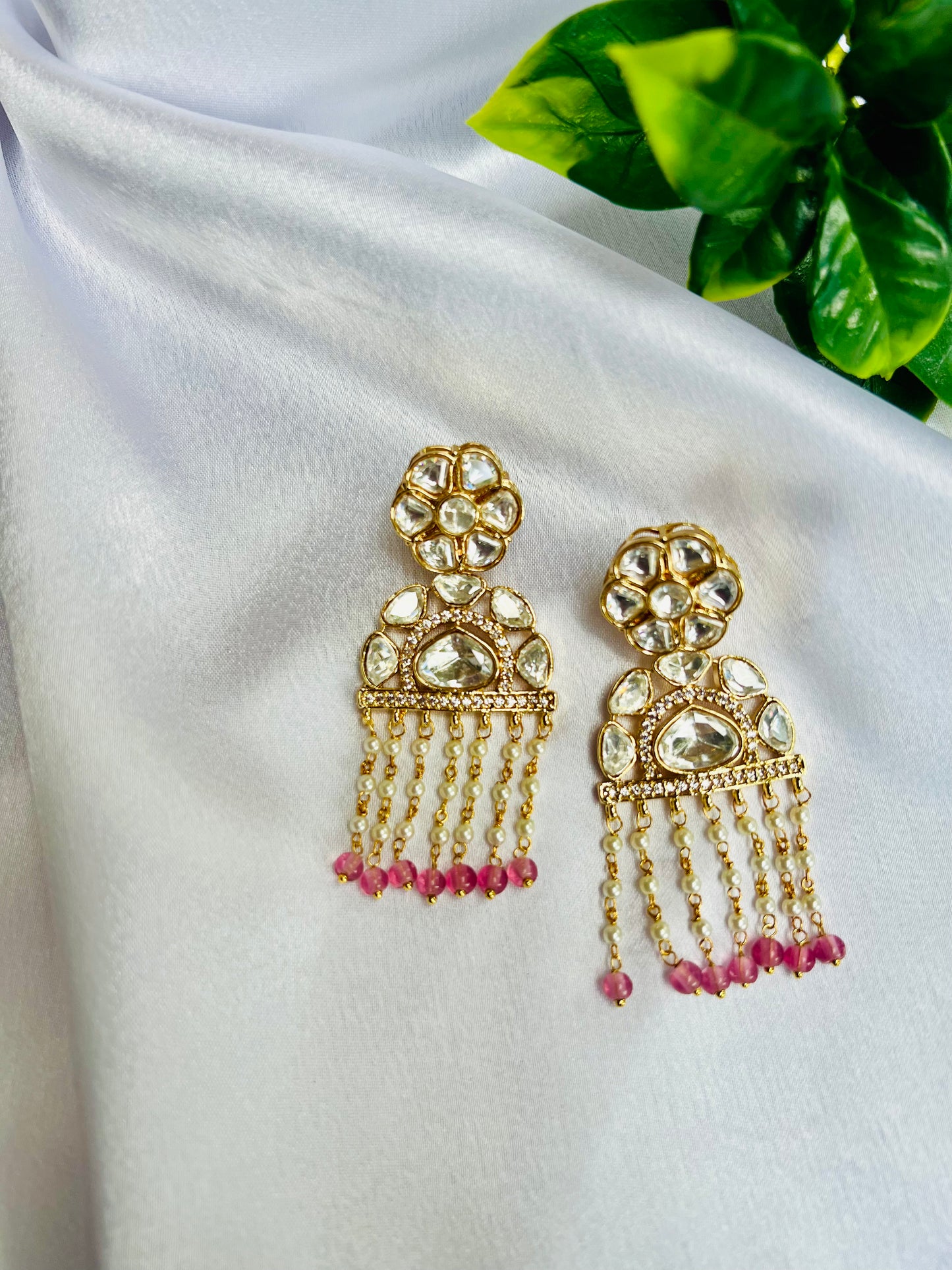 Aaditi Pardha Pink Earrings