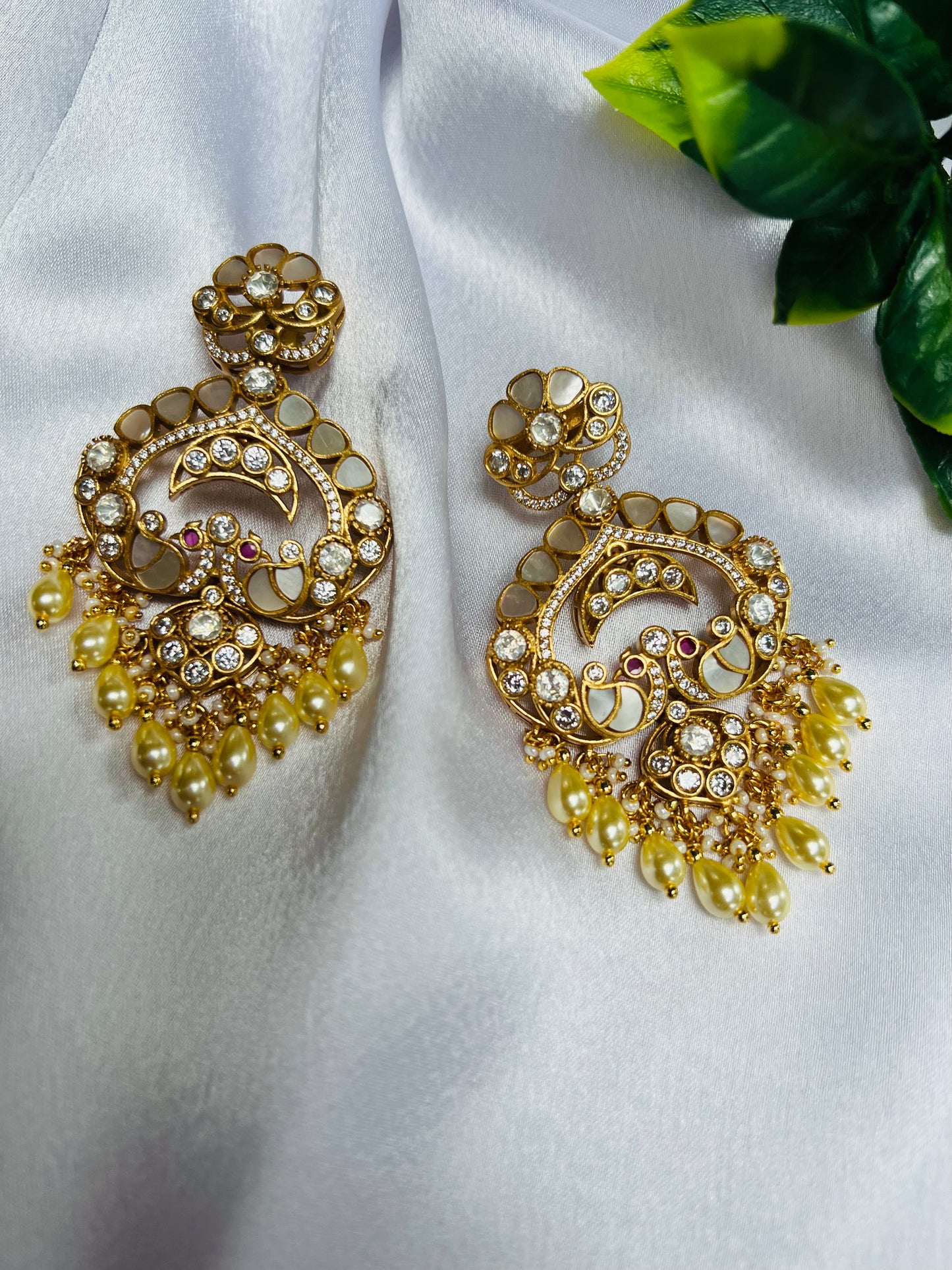 Aadya Mahal Grey Earrings