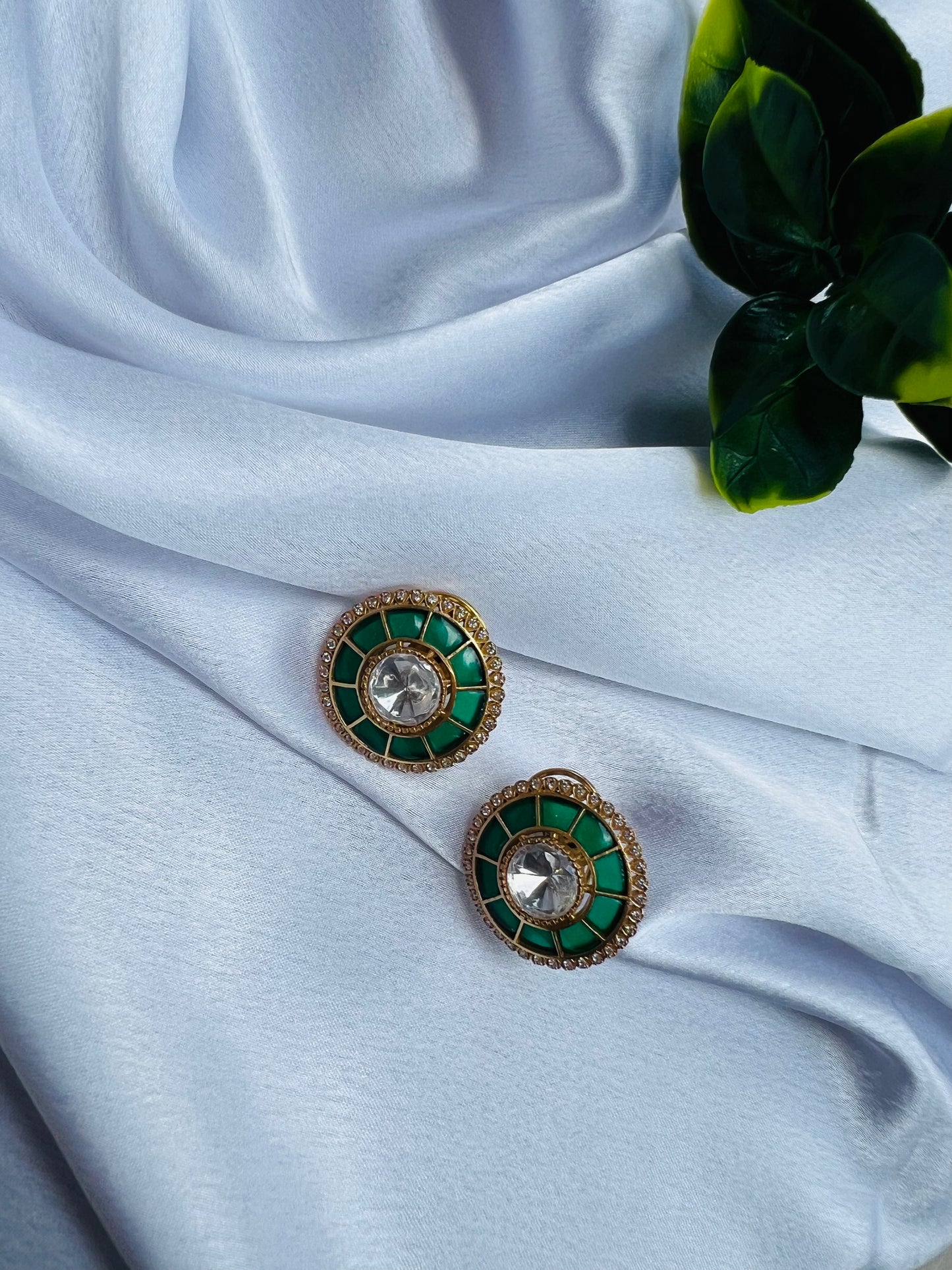Bhuvana Emerald Studs