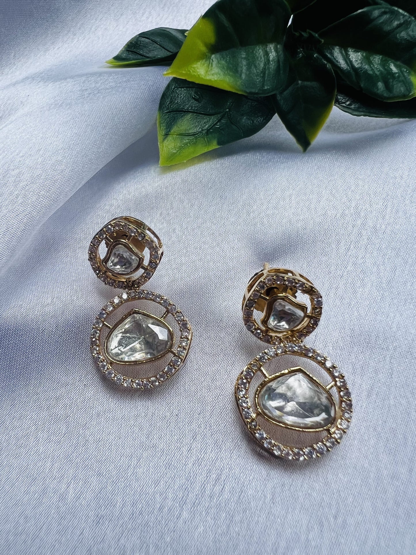 Aarushi Polki Dropped Earrings