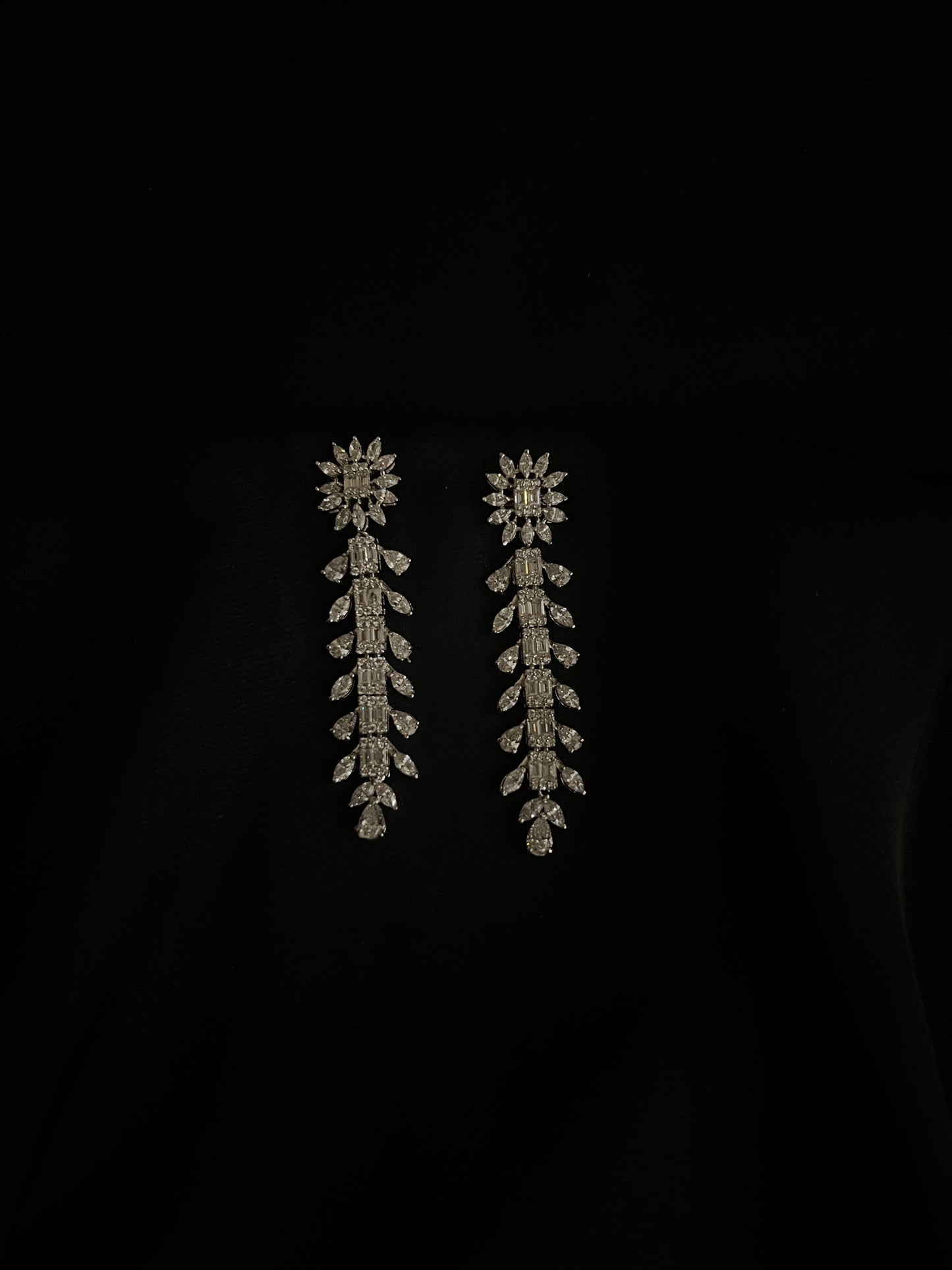 Diamond Fern Radiance Earrings