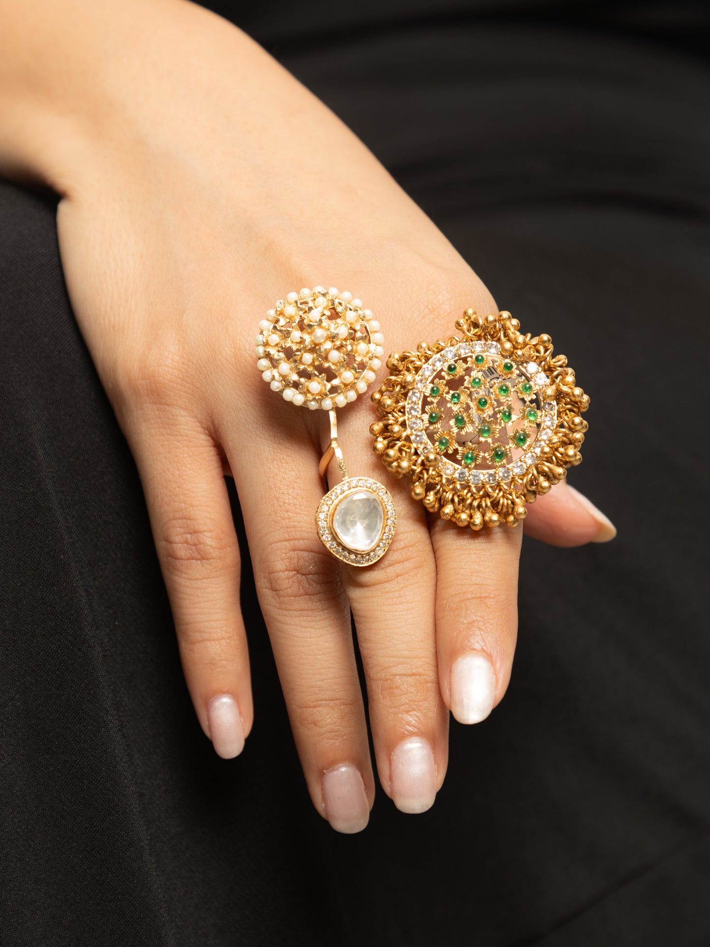 Prisha Kundan Rings
