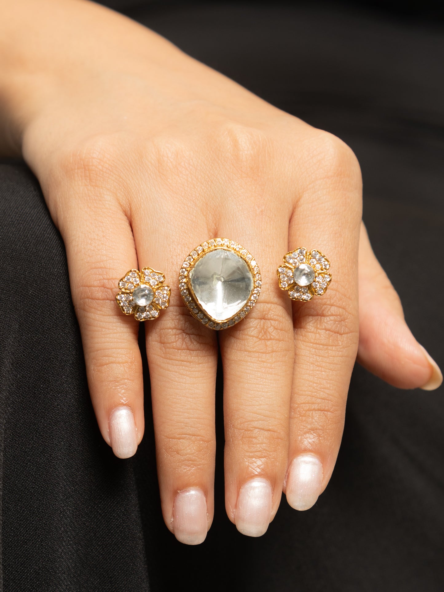 Nayra Kundan Rings