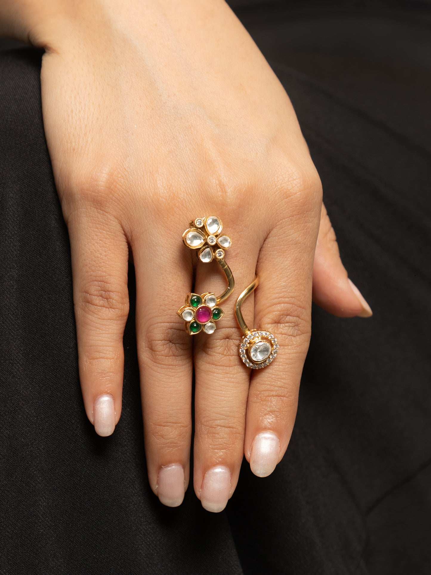 Bhavika Kundan Rings