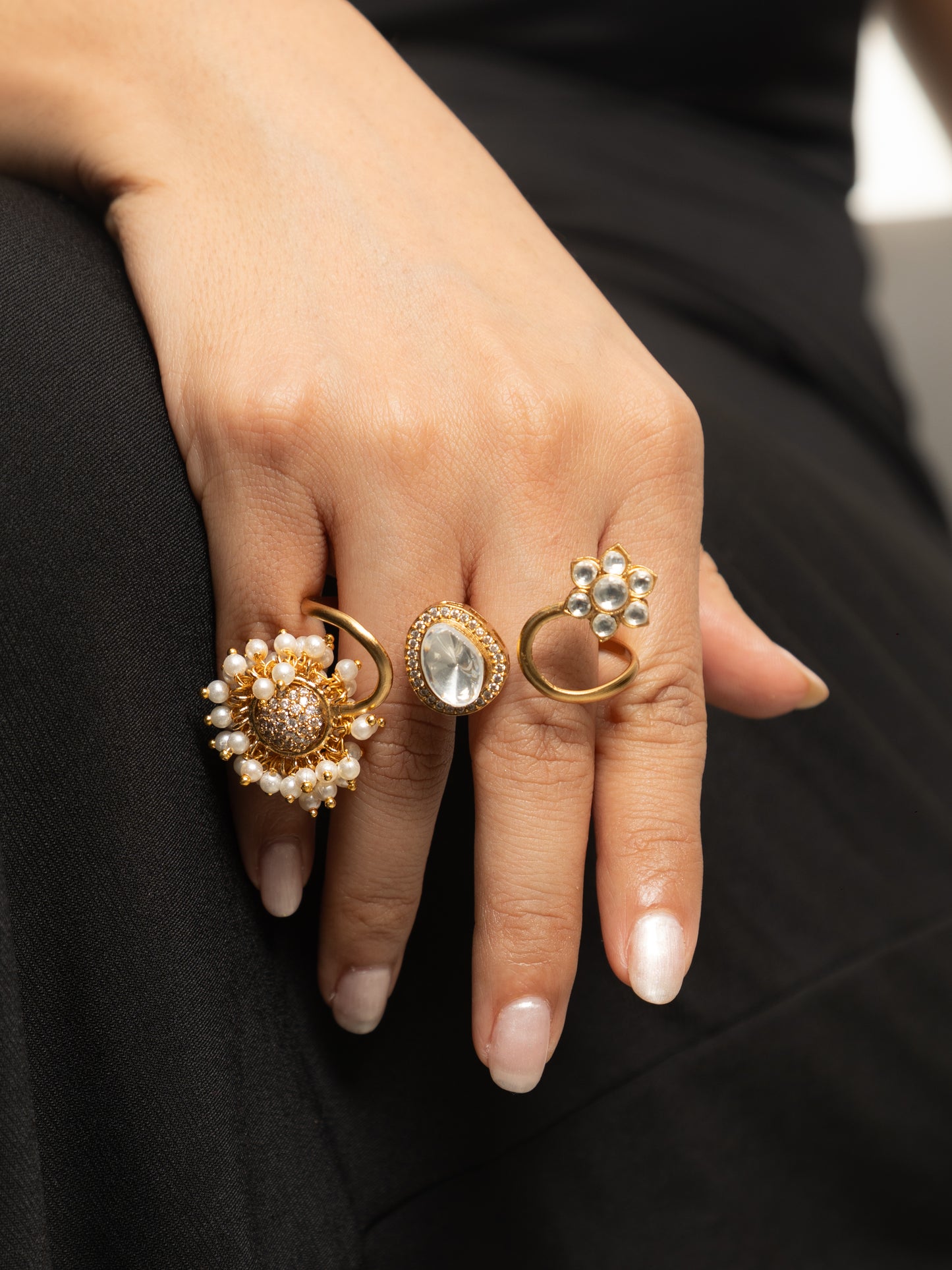 Esha Kundan Rings