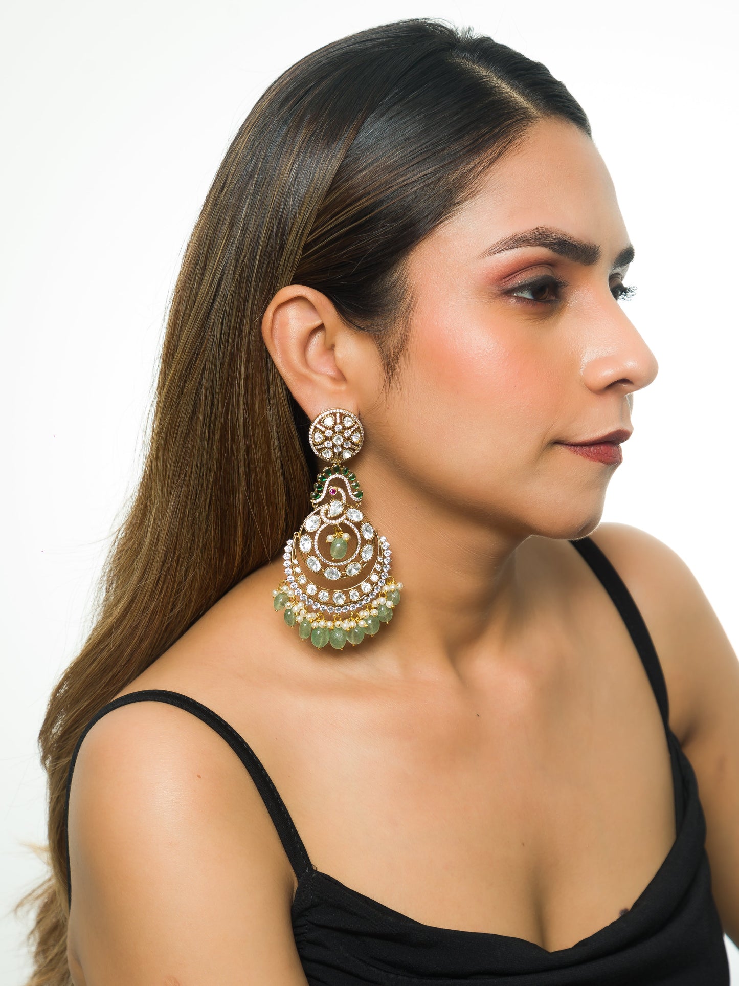 Tanirika Square Kundan Studs